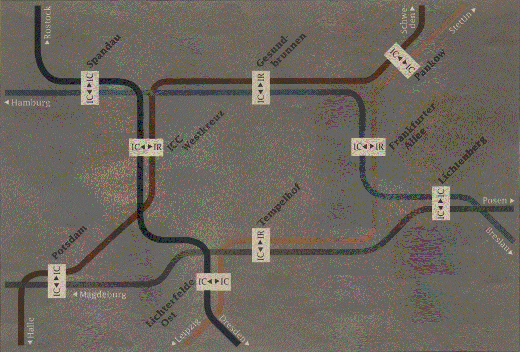 Intercity-Liniennetz